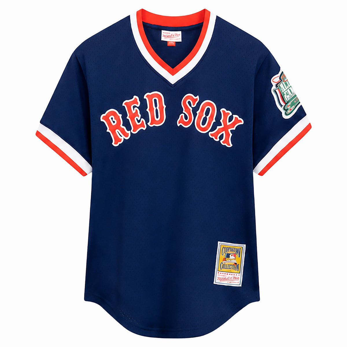 Men's Boston Red Sox Nomar Garciaparra Mitchell & Ness Navy Big & Tall Cooperstown Mesh Batting Practice Jersey