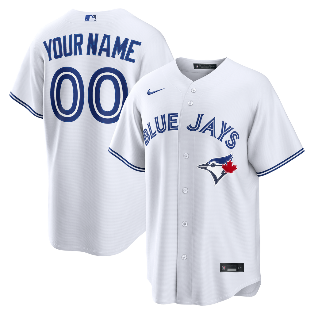 Men's Toronto Blue Jays Nike White Home Replica Custom Jersey