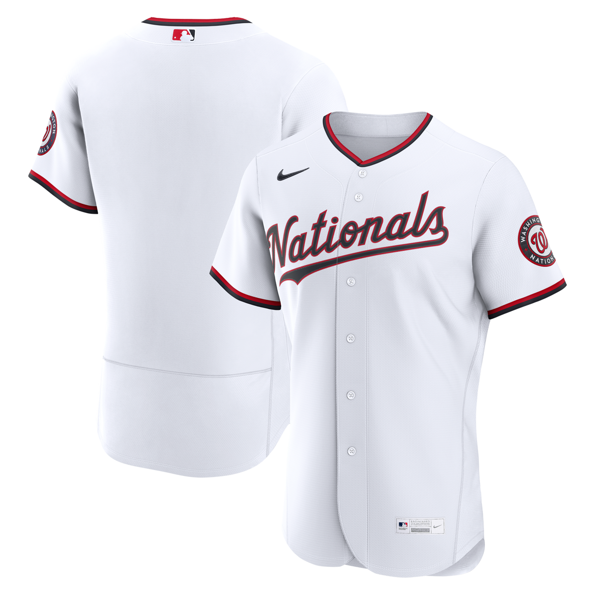 Men's Washington Nationals  Nike White Home Authentic Jersey