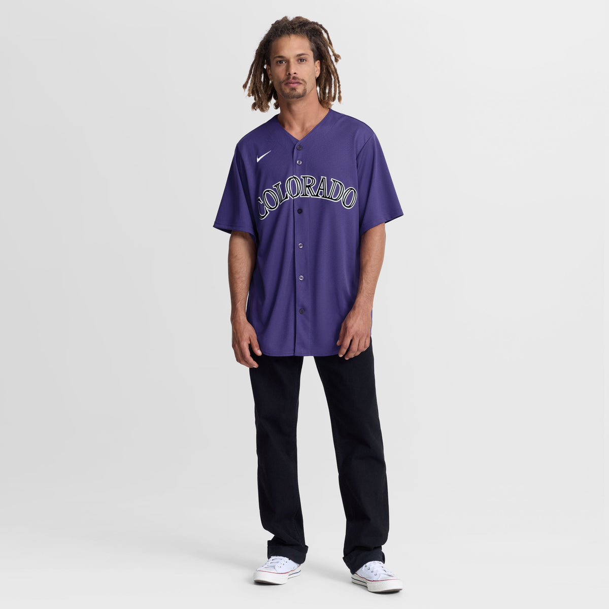 Men's Colorado Rockies Nike Purple Alternate Replica Jersey