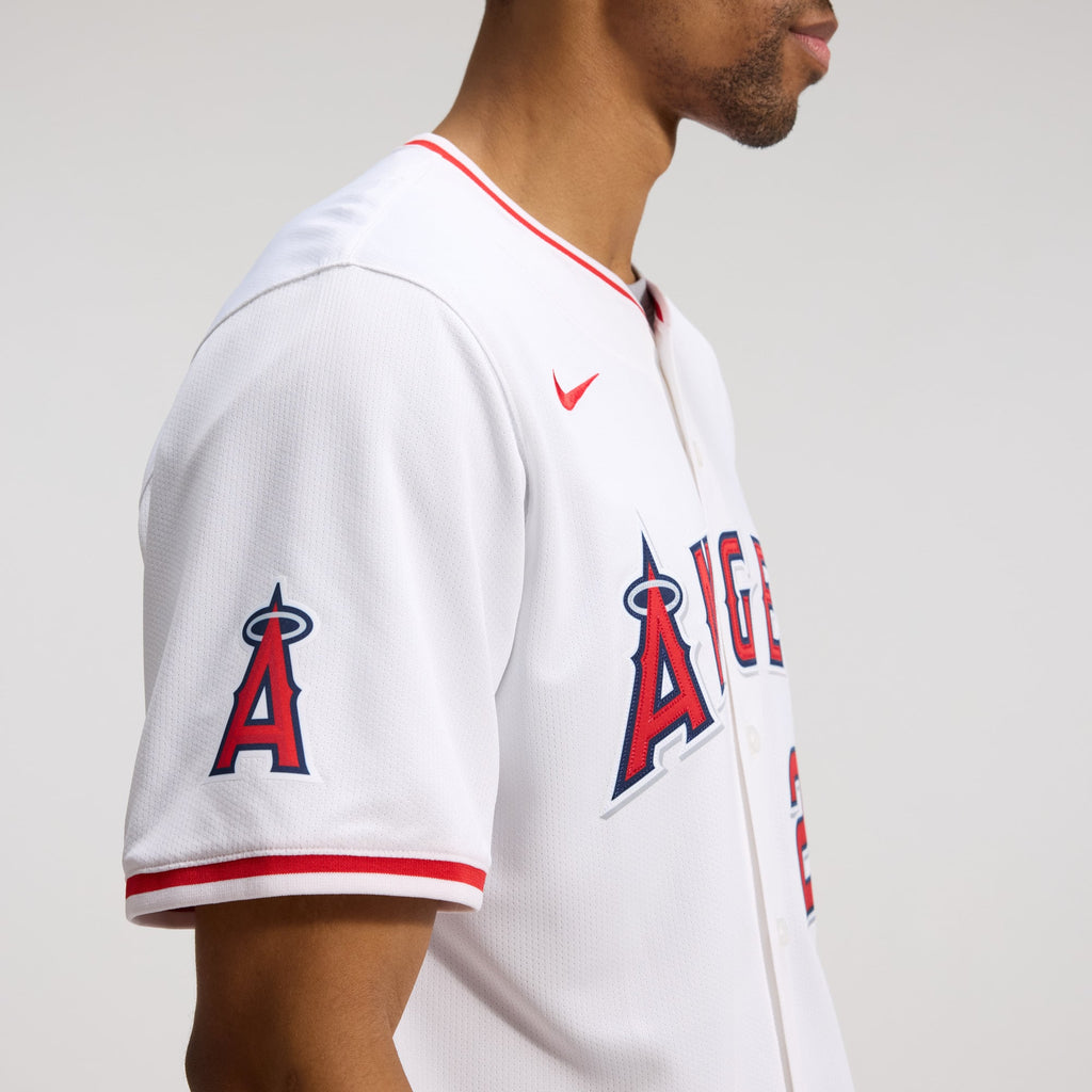 Men's Los Angeles Angels Mike Trout Nike White Home Limited Player Jersey