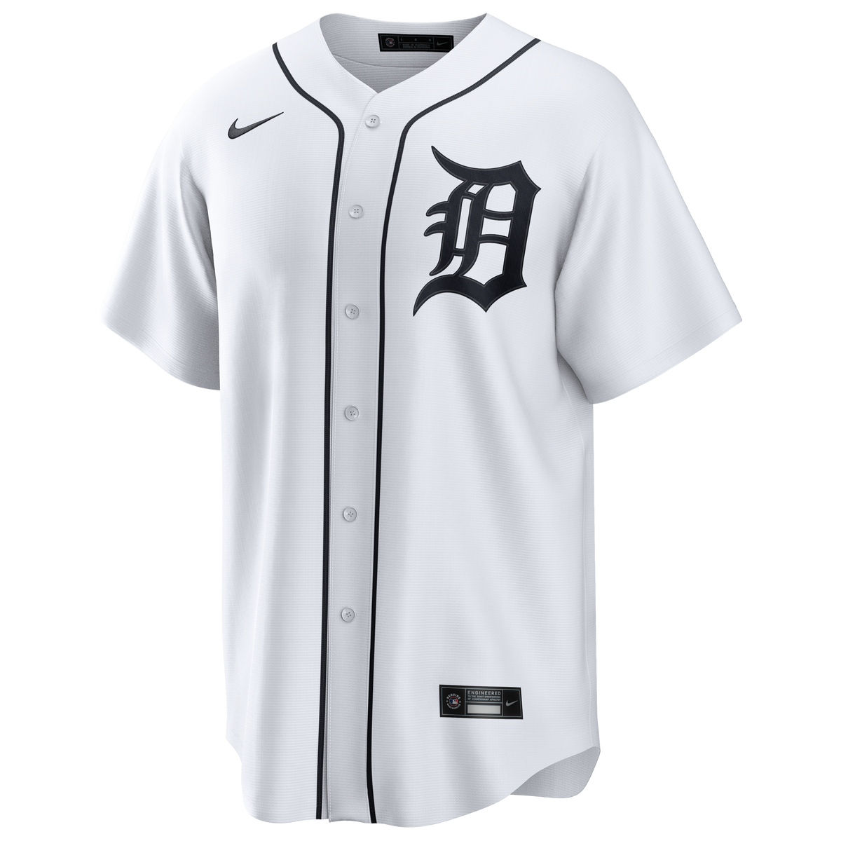 Men's  Detroit Tigers Kerry Carpenter Nike White Home Replica Jersey
