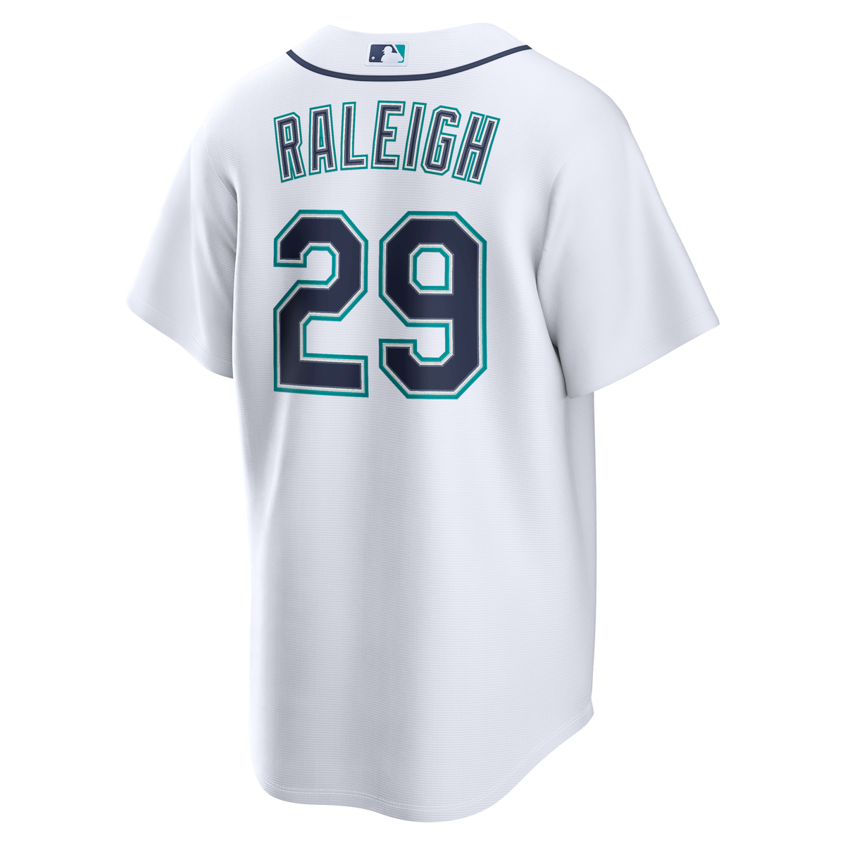 Men's Seattle Mariners Cal Raleigh Nike White Home Replica Jersey