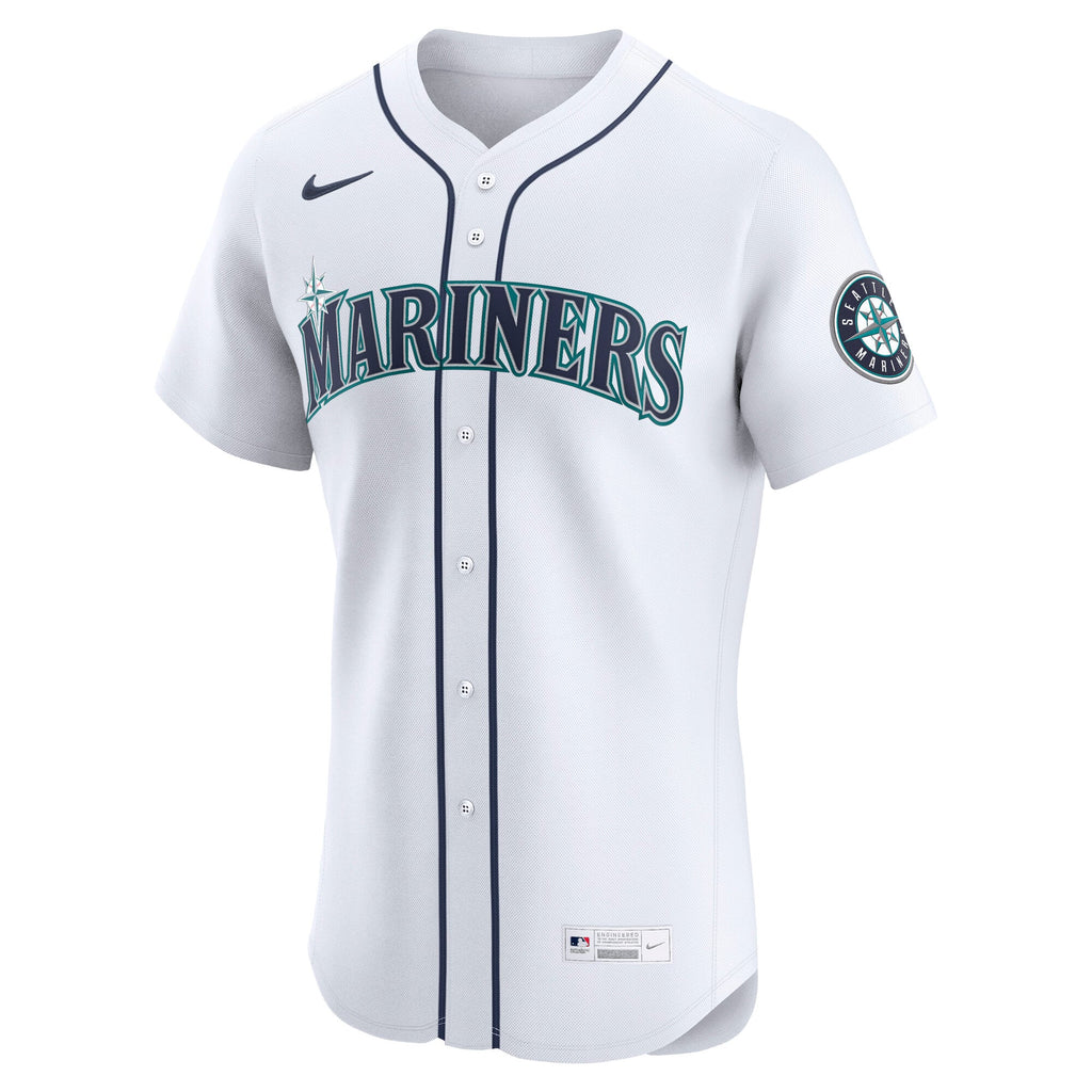 Men's Seattle Mariners Nike White Home Elite Jersey