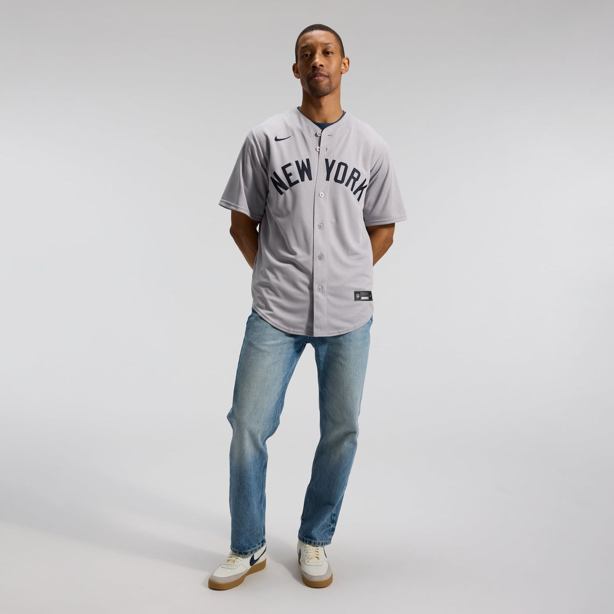 Men's  New York Yankees Gerrit Cole Nike Gray Road Replica Jersey