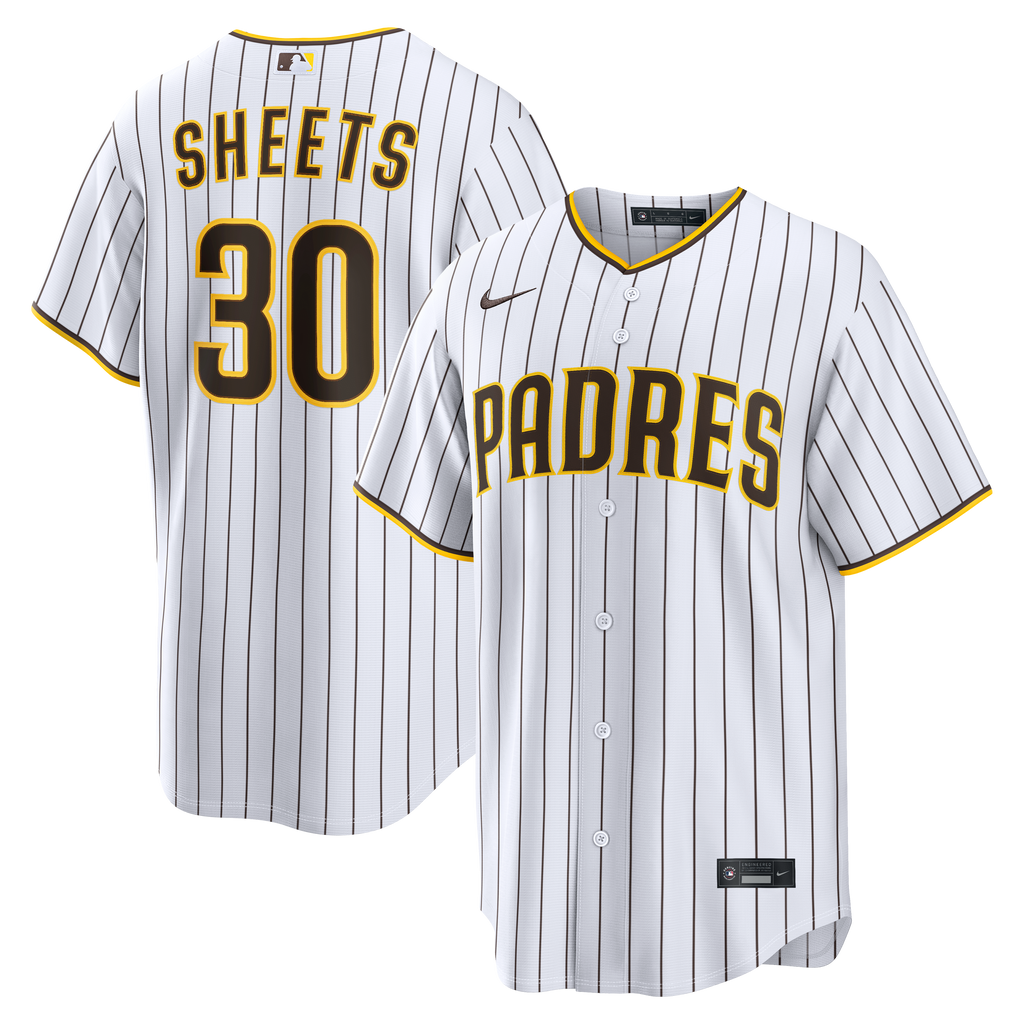 Men's San Diego Padres Gavin Sheets Nike White Home Replica Jersey