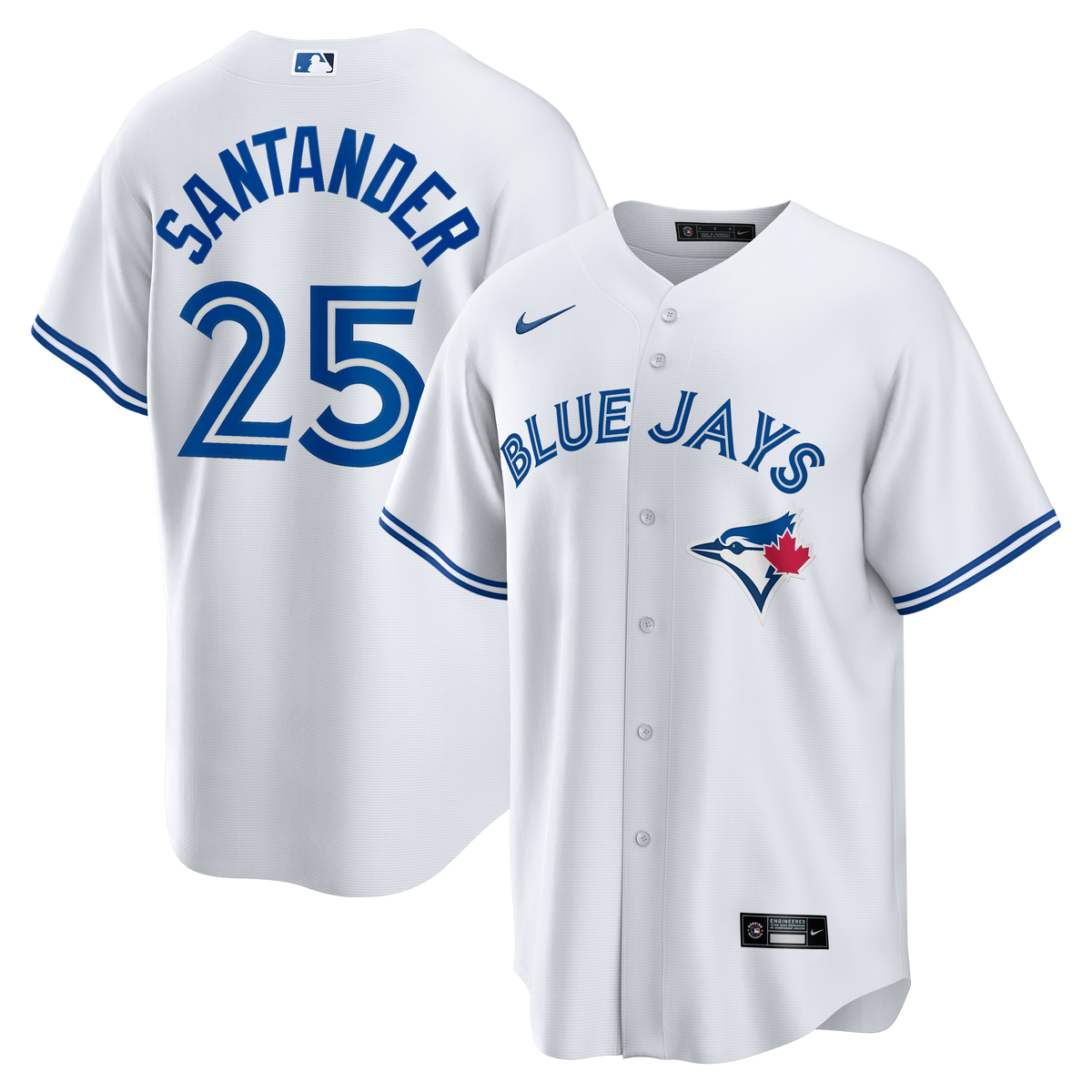 Men's Toronto Blue Jays Anthony Santander Nike White Home Replica Jersey