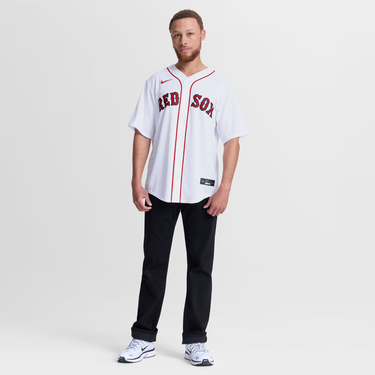 Men's Boston Red Sox Wilyer Abreu Nike White Home Replica Jersey
