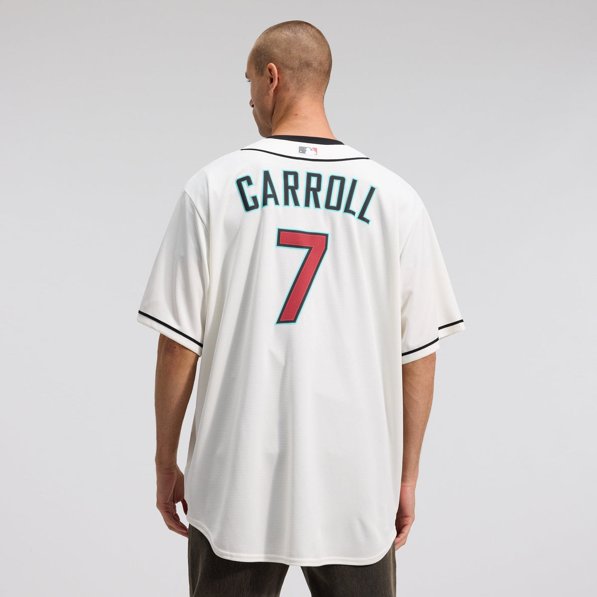 Men's Arizona Diamondbacks Corbin Carroll Nike Cream Home Replica Jersey