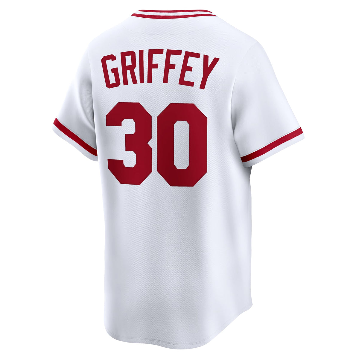 Men's Cincinnati Reds Ken Griffey Nike White Throwback Cooperstown Collection Limited Jersey