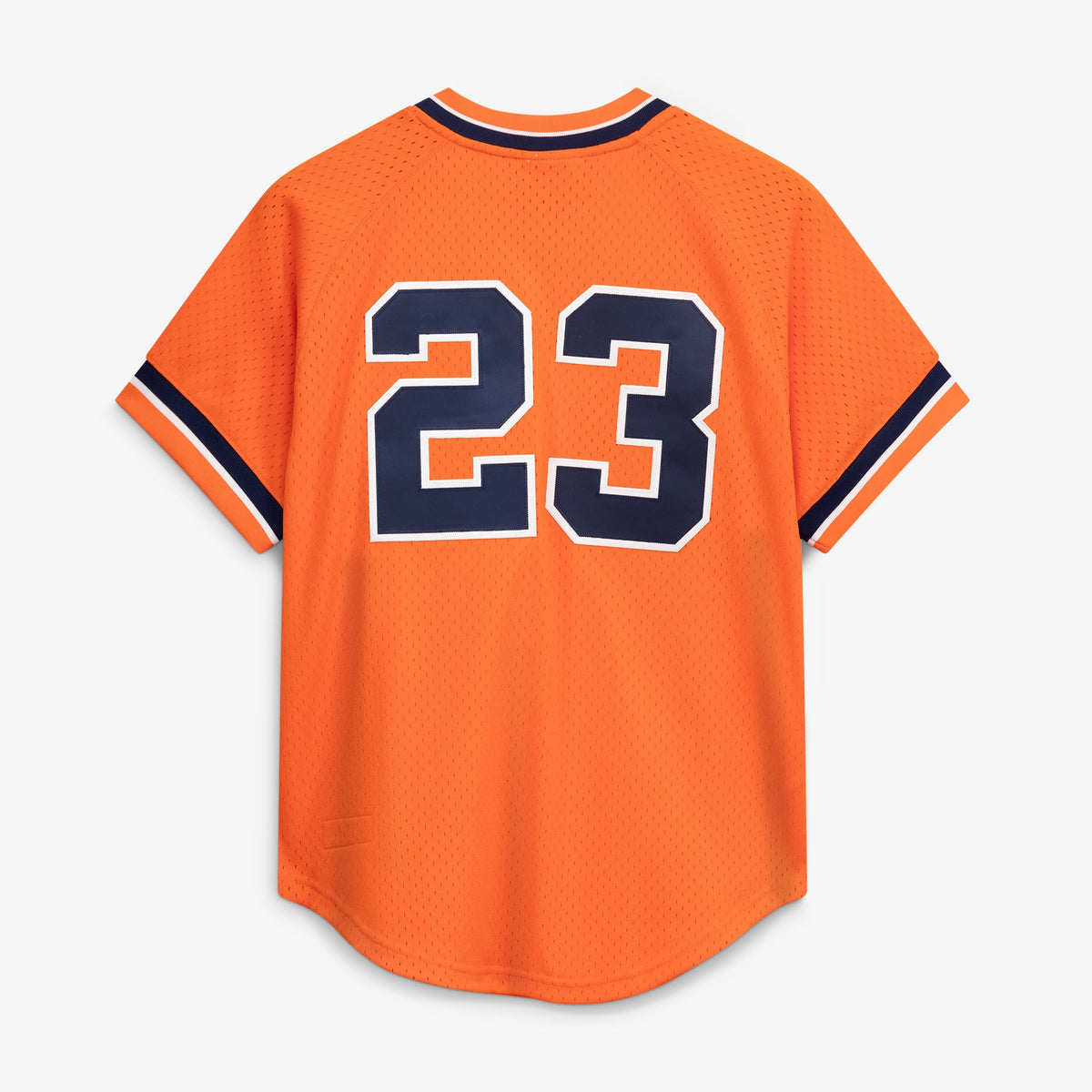 Men's Detroit Tigers Kirk Gibson Mitchell & Ness Orange Cooperstown Collection Mesh Batting Practice Button-Up Jersey