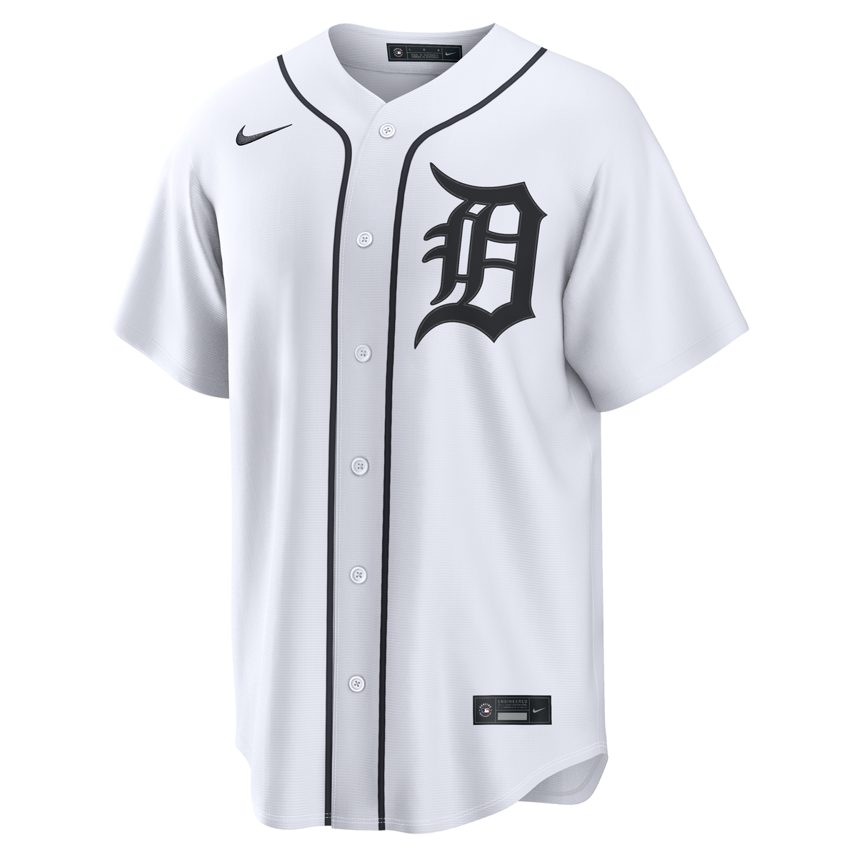 Men's Detroit Tigers Nike White Home Replica Custom Jersey