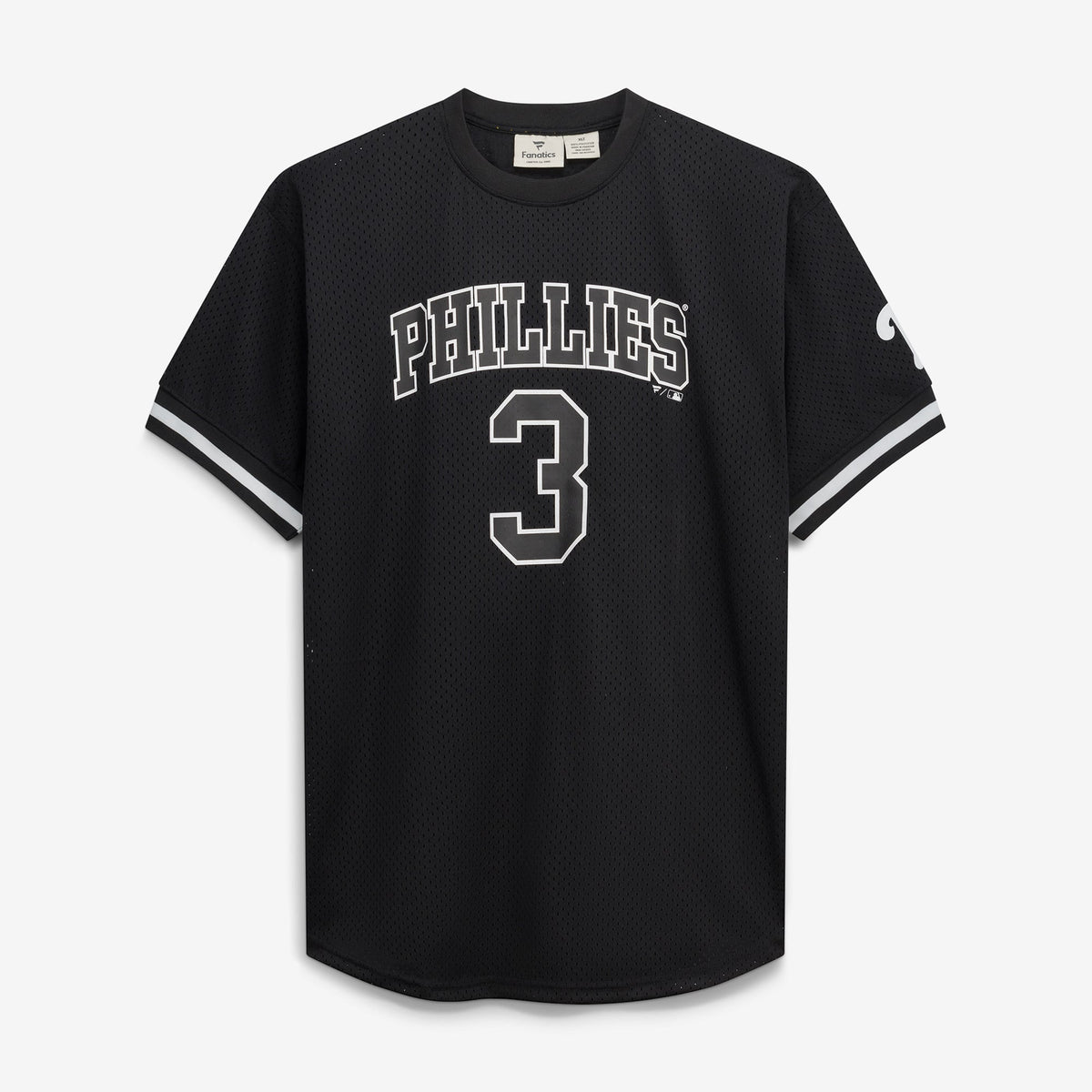 Men's Philadelphia Phillies Bryce Harper Fanatics Black/White Big & Tall Heavyweight Mesh Jersey