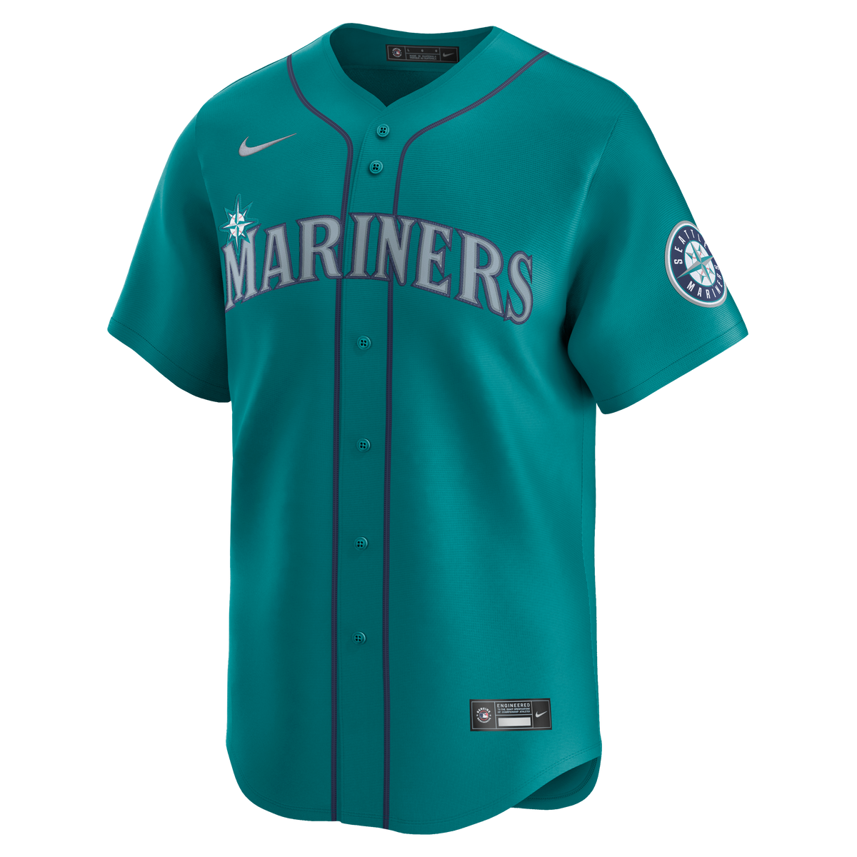 Men's Seattle Mariners Cal Raleigh Nike Teal Alternate Limited Jersey
