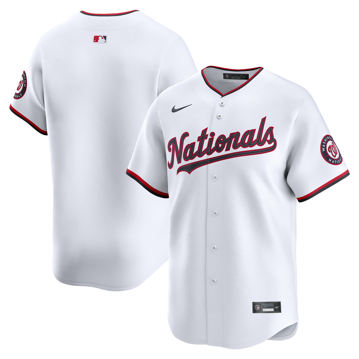 Men's Washington Nationals Nike White Home Limited Jersey