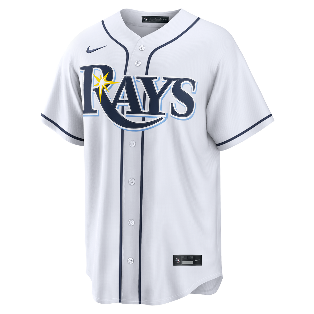 Men's Tampa Bay Rays Nike White Home Replica Custom Jersey