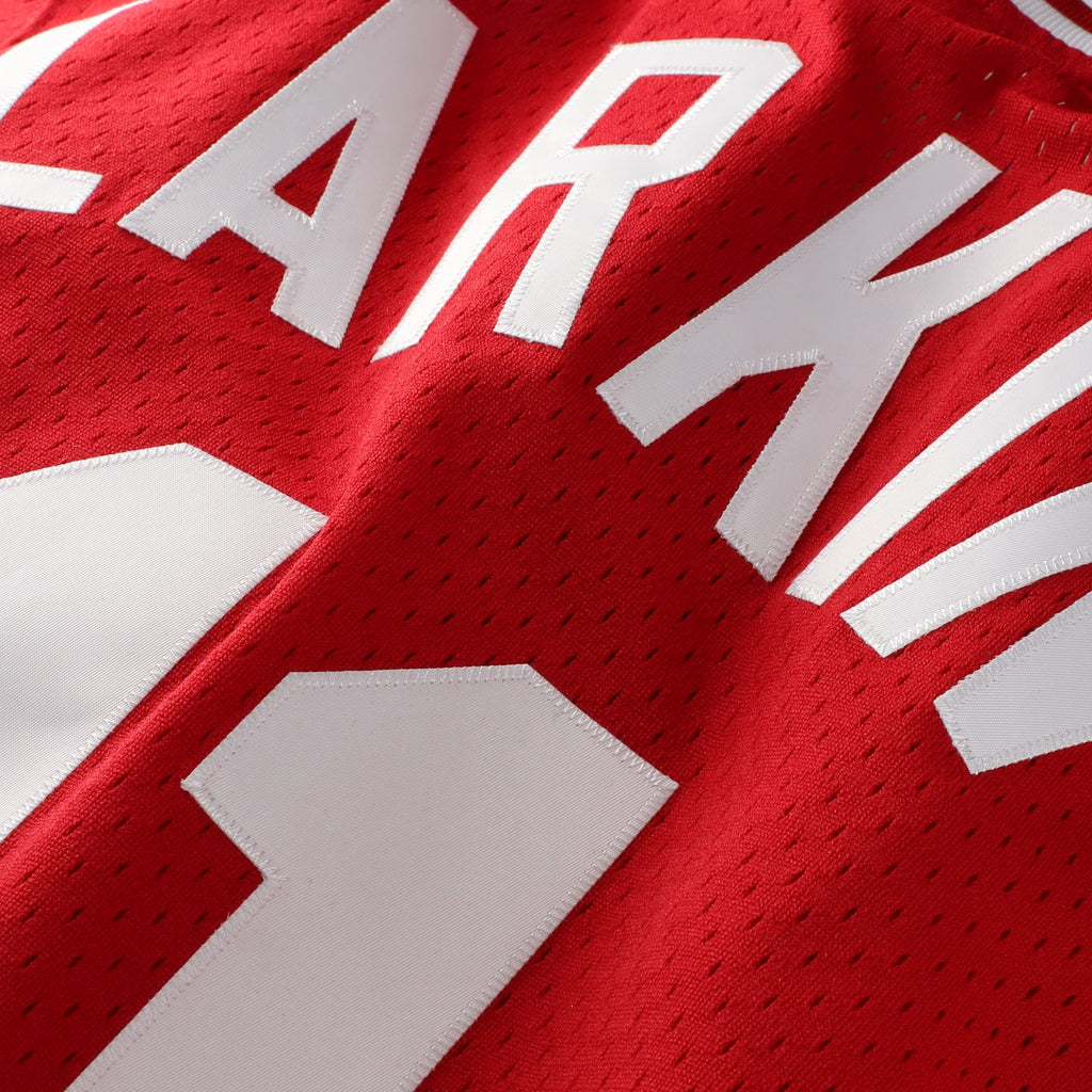 Men's Cincinnati Reds Barry Larkin Mitchell & Ness Red Authentic Batting Practice Jersey