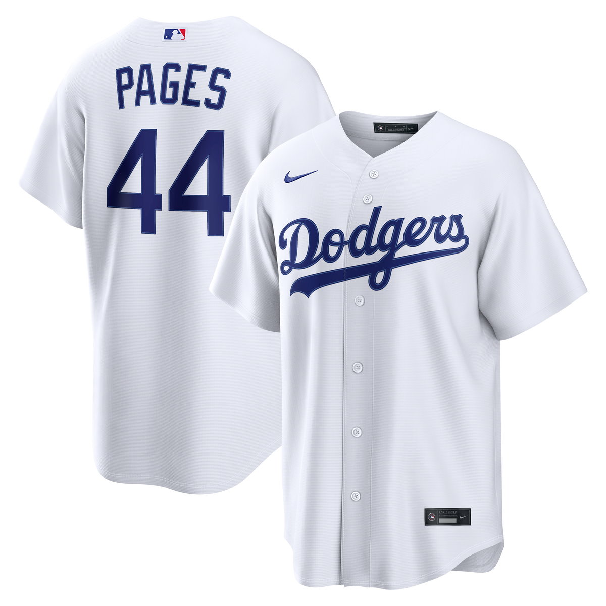 Men's Los Angeles Dodgers Andy Pages Nike White Home Replica Jersey