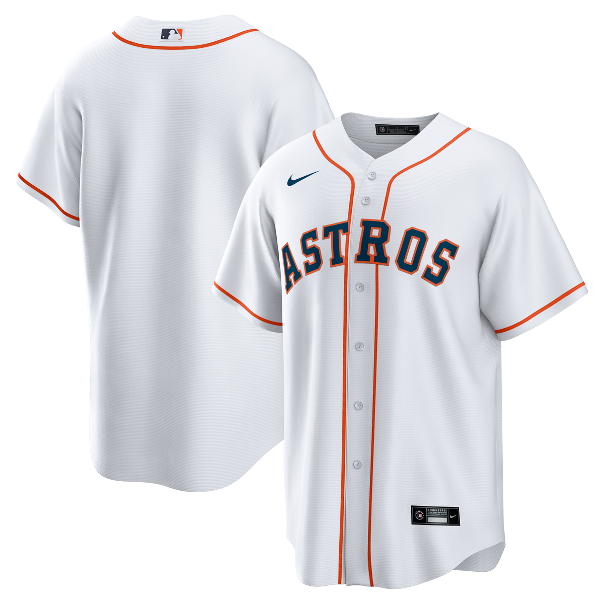 Men's Houston Astros Nike White Home Big & Tall Replica Jersey