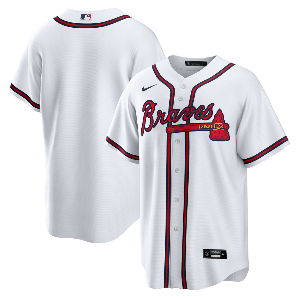 Men's Atlanta Braves Nike White Home Big & Tall Replica Jersey