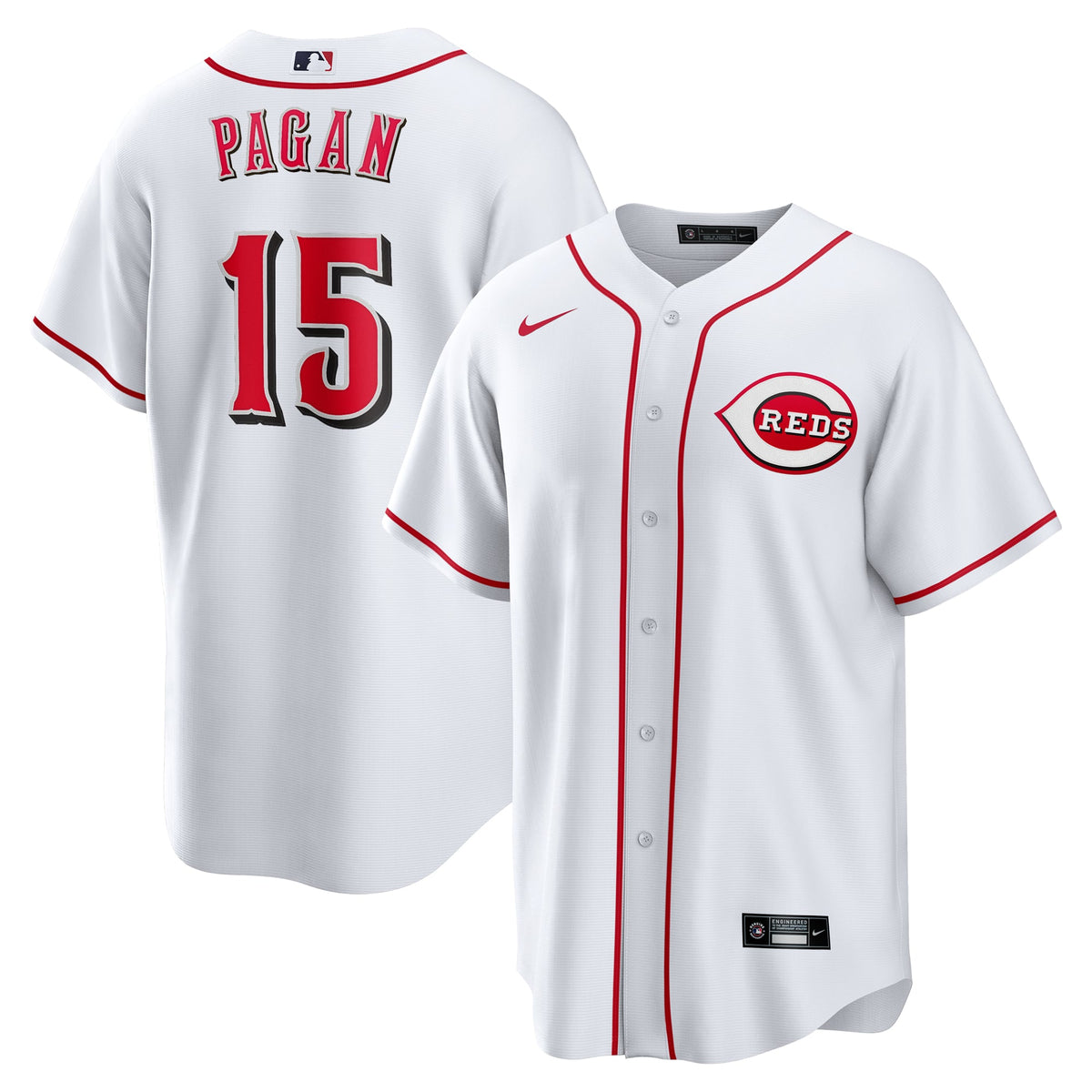 Men's Cincinnati Reds Emilio Pagán Nike White Home Replica Jersey