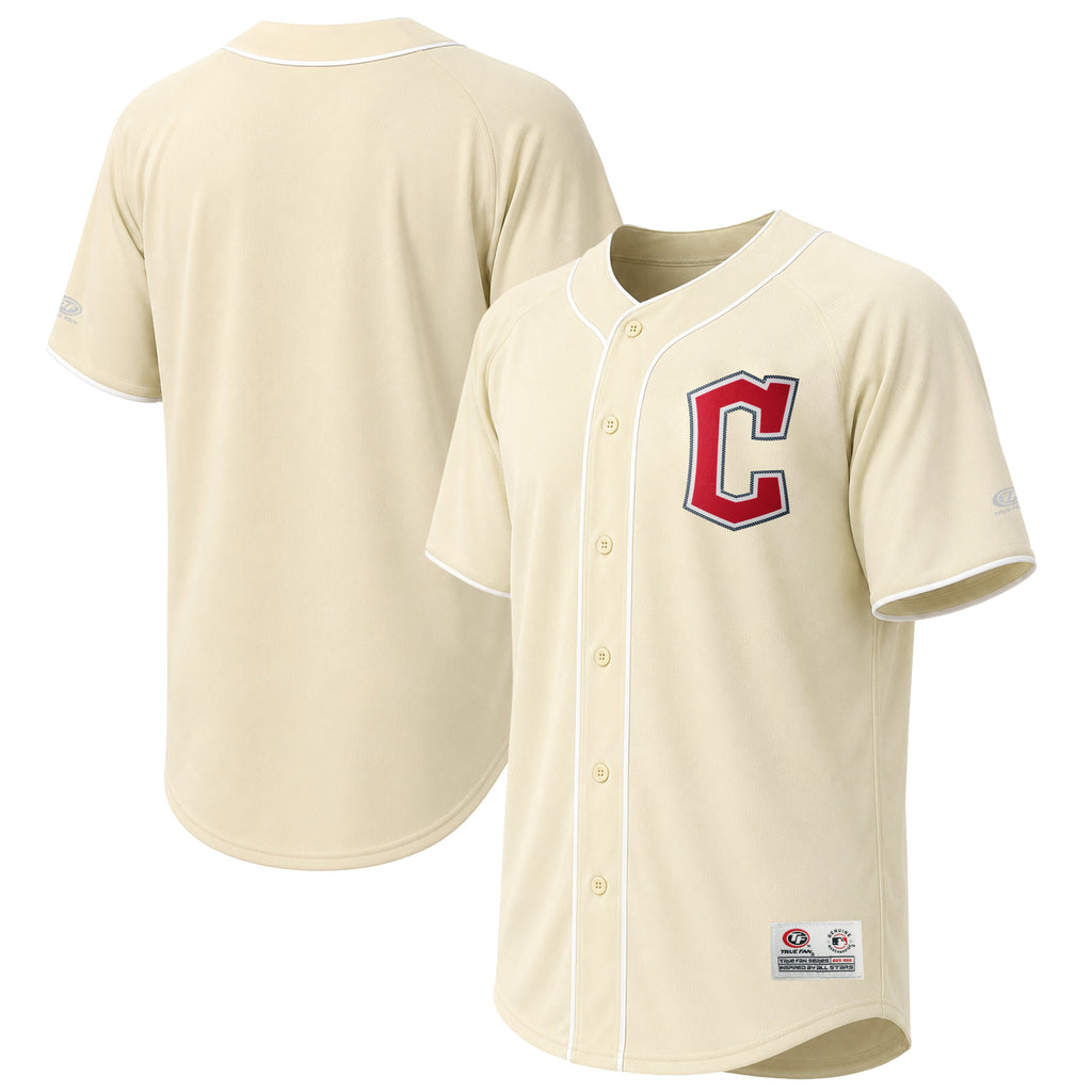 Men's Cleveland Guardians Stitches Cream Fashion Jersey