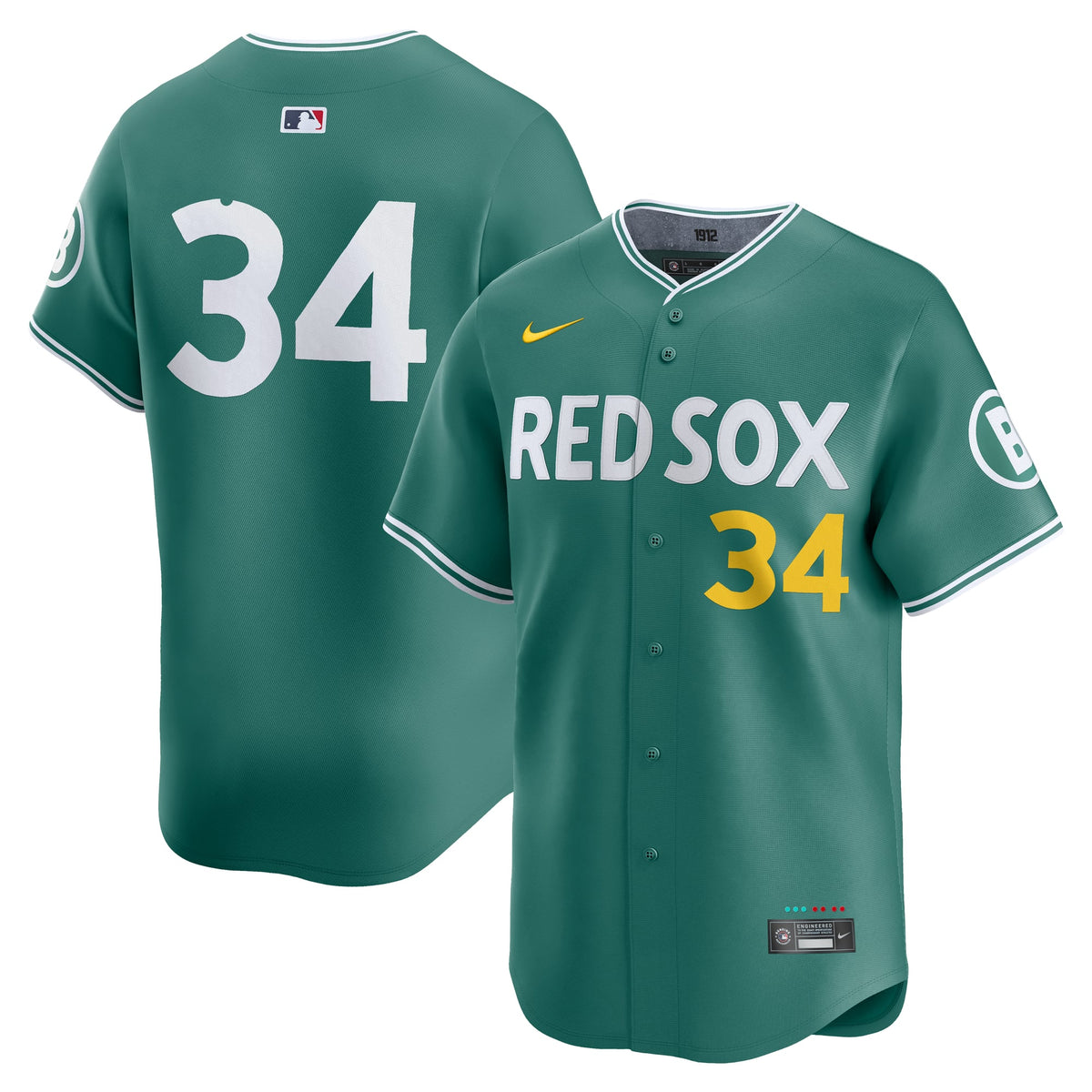 Men's Boston Red Sox David Ortiz Nike Green 2025 City Connect Limited Retired Player Jersey