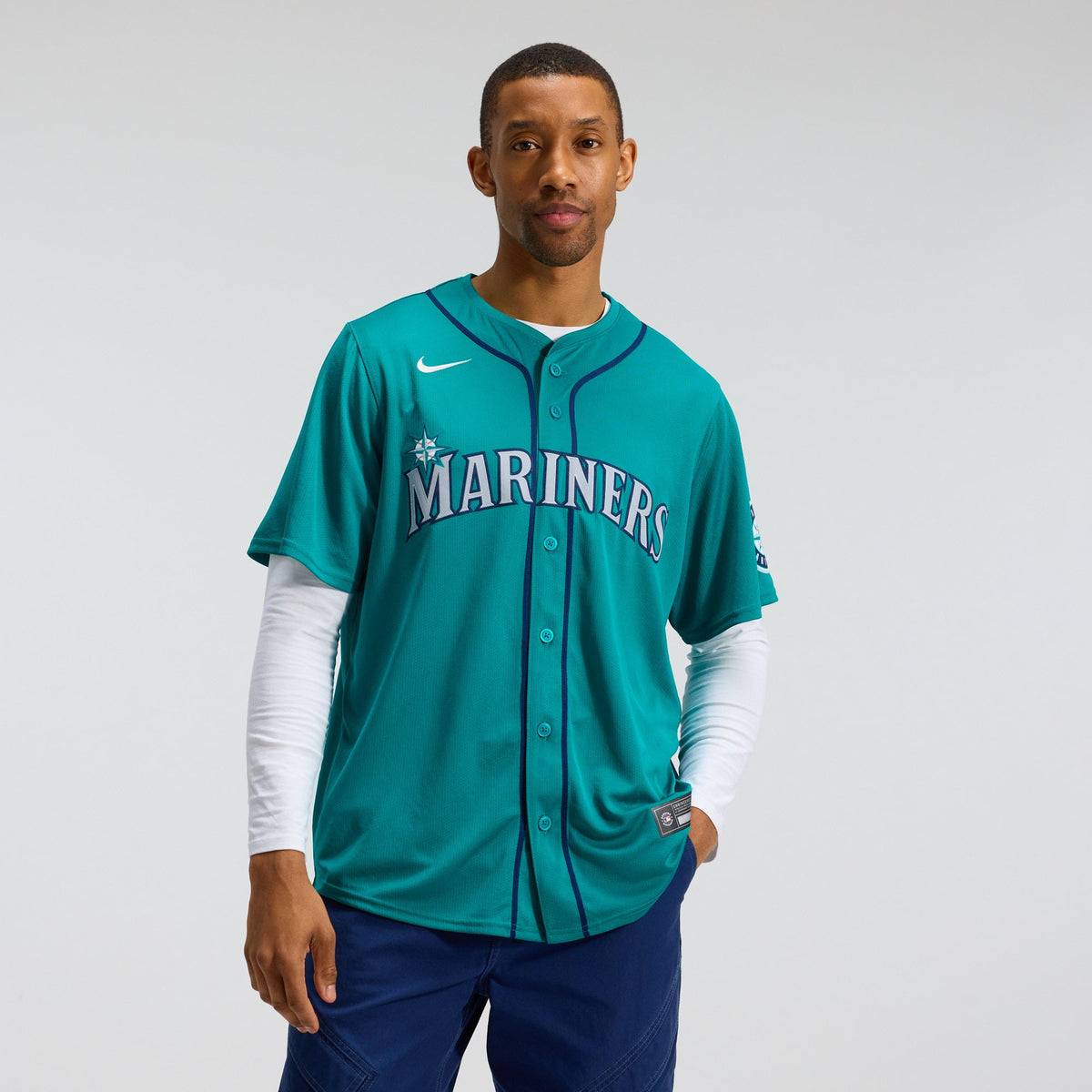 Men's Seattle Mariners Cal Raleigh Nike Teal Alternate Limited Jersey