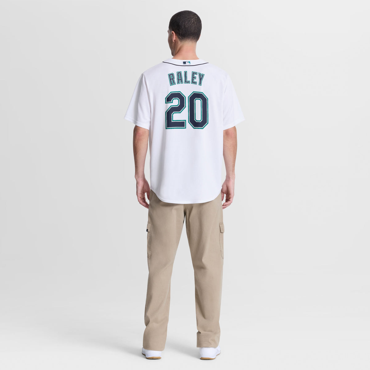 Men's Seattle Mariners Luke Raley Nike White Home Replica Jersey