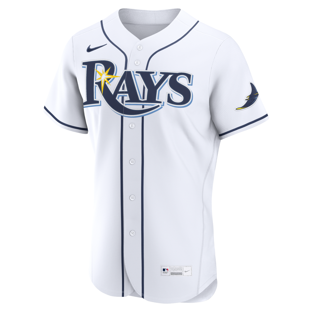 Men's Tampa Bay Rays Nike White Home Authentic Custom Jersey