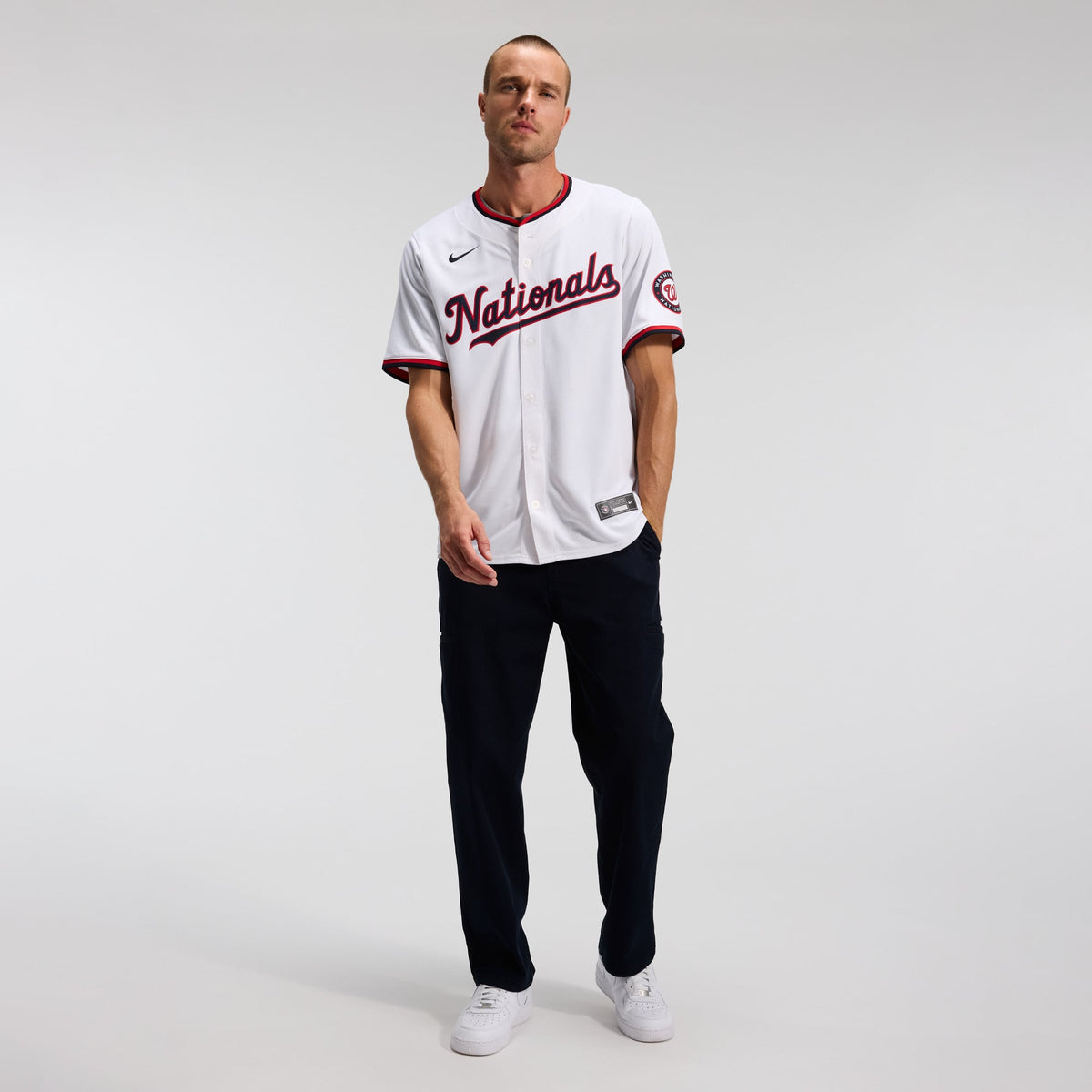 Men's Washington Nationals Dylan Crews Nike Navy Alternate Limited Jersey