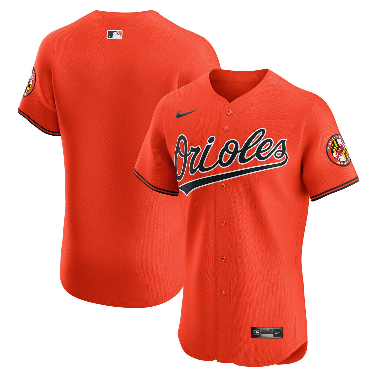 Men's Baltimore Orioles Nike Orange Alternate 2  Elite Jersey