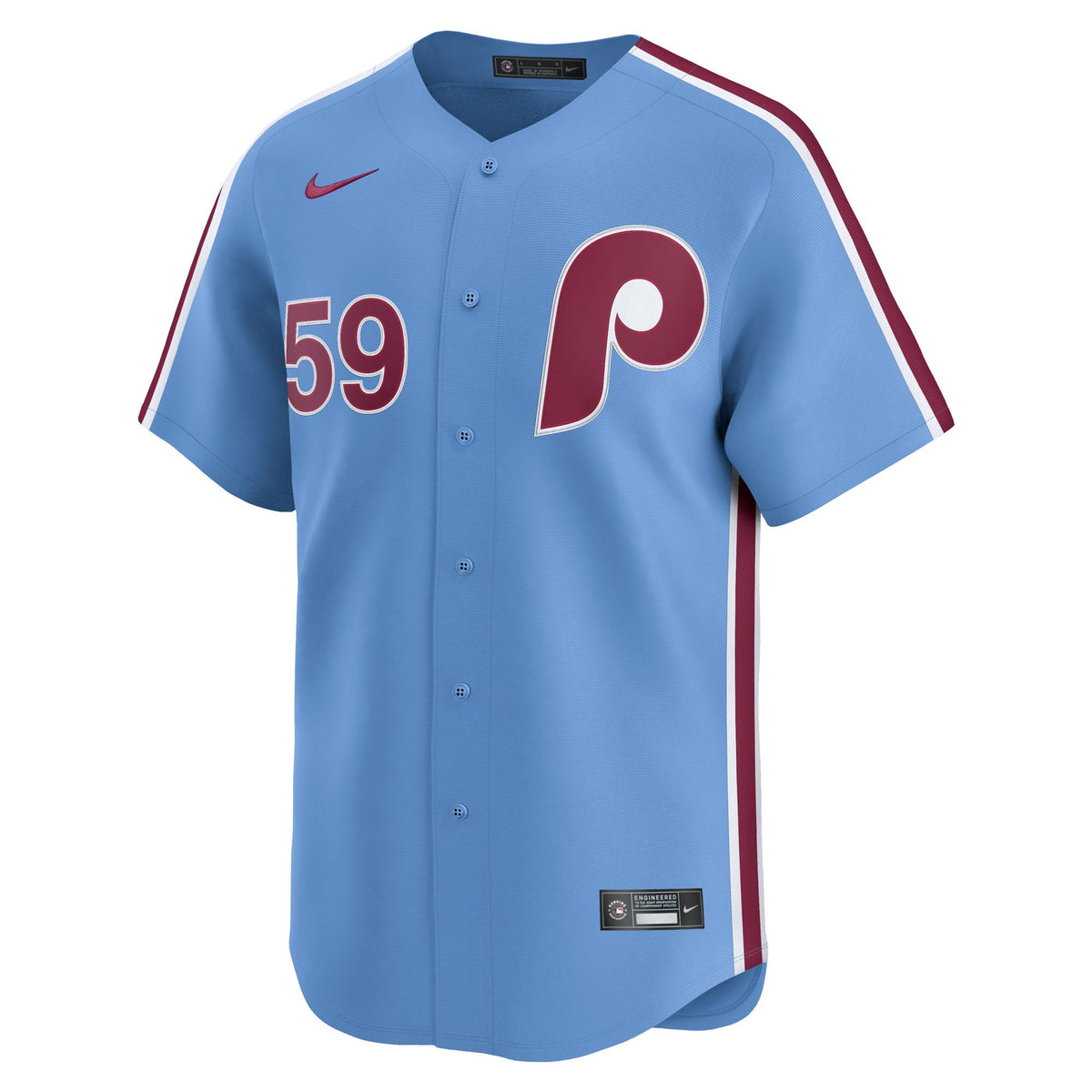 Men's Philadelphia Phillies Jhoan Duran Nike Light Blue Alternate Limited Player Jersey
