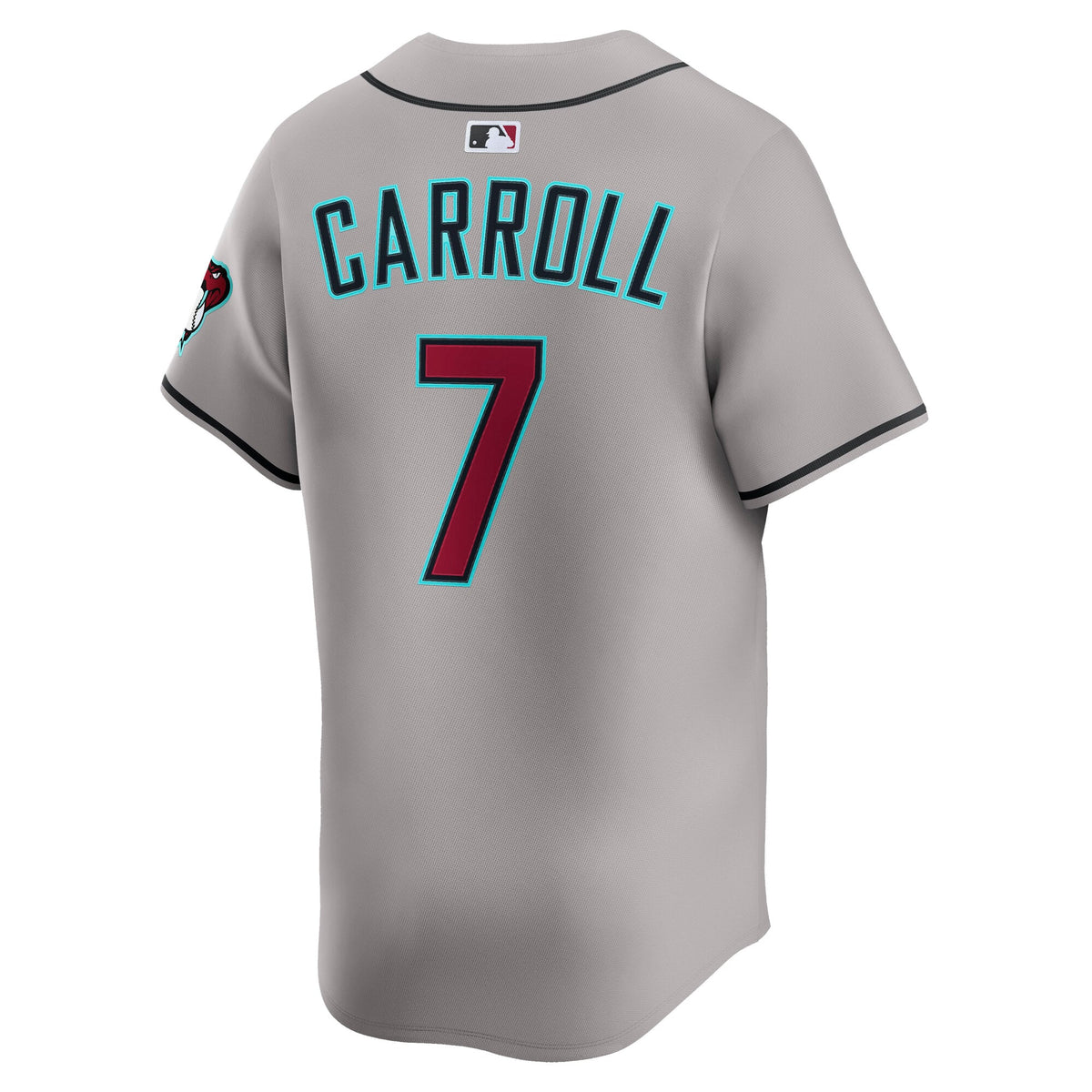 Men's Arizona Diamondbacks Corbin Carroll Nike Gray Road Limited Player Jersey