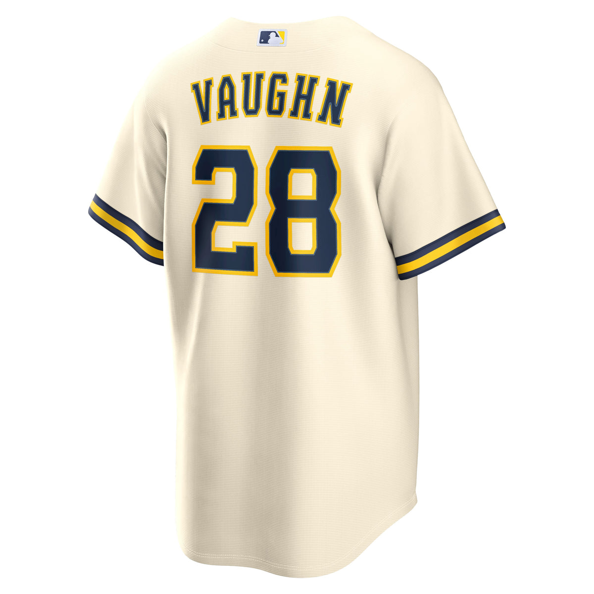 Men's Milwaukee Brewers Andrew Vaughn Nike Cream Home Replica Jersey