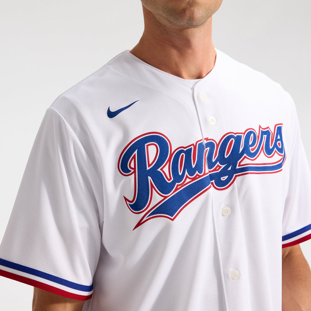 Men's Texas Rangers Nike White Home Replica Team Jersey