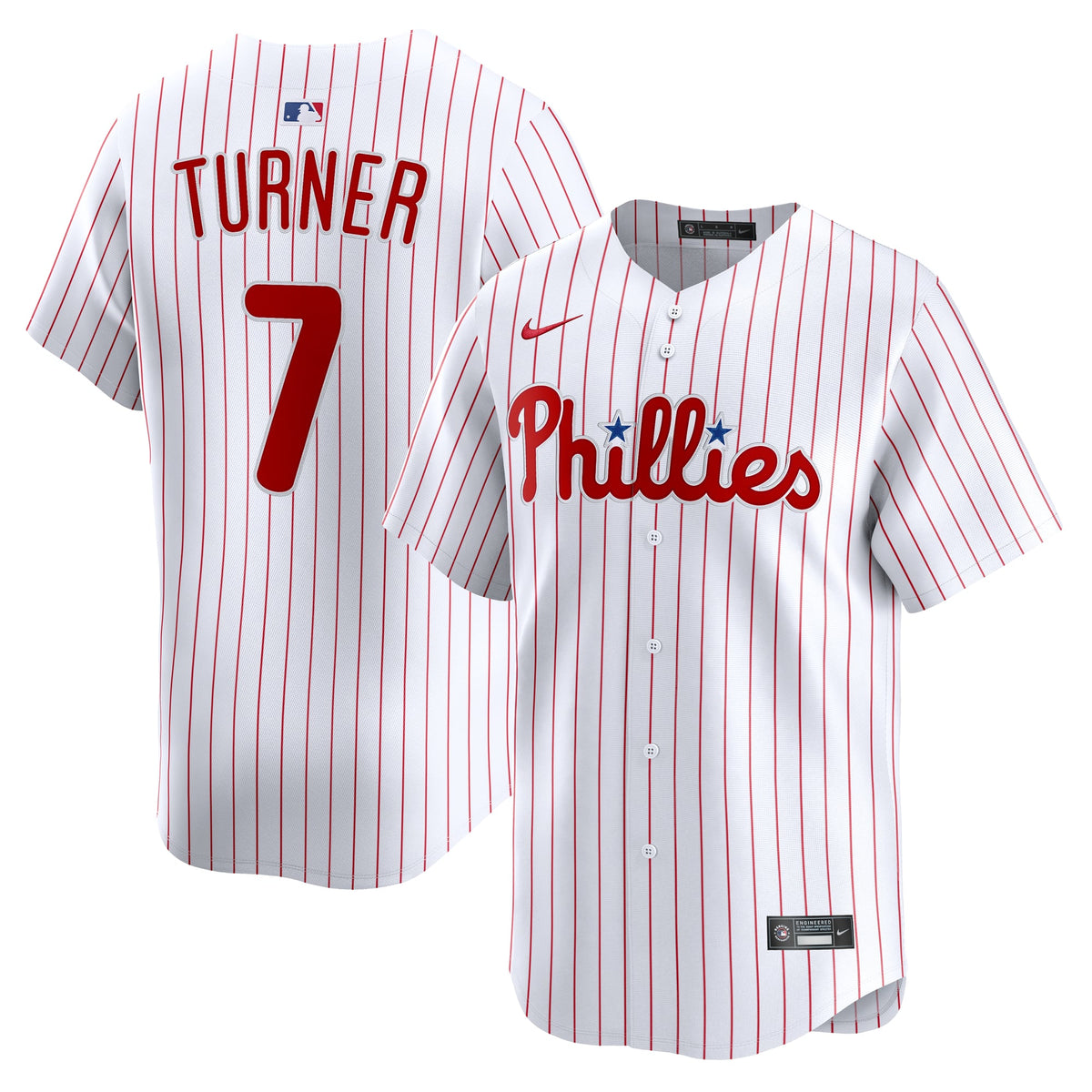 Men's Philadelphia Phillies Trea Turner Nike Light Blue Alternate Limited Player Jersey