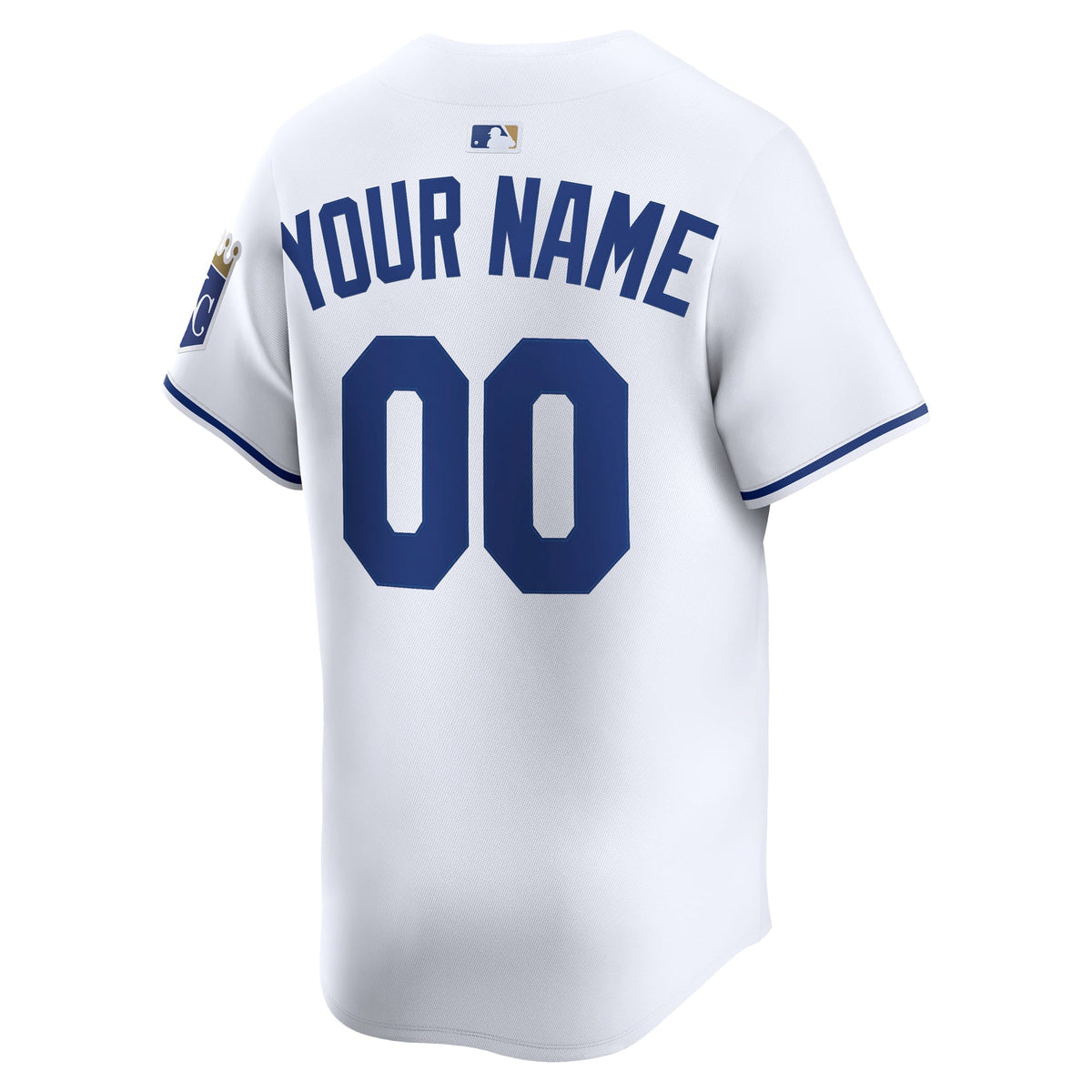 Men's Kansas City Royals Nike White Home Limited Custom Jersey