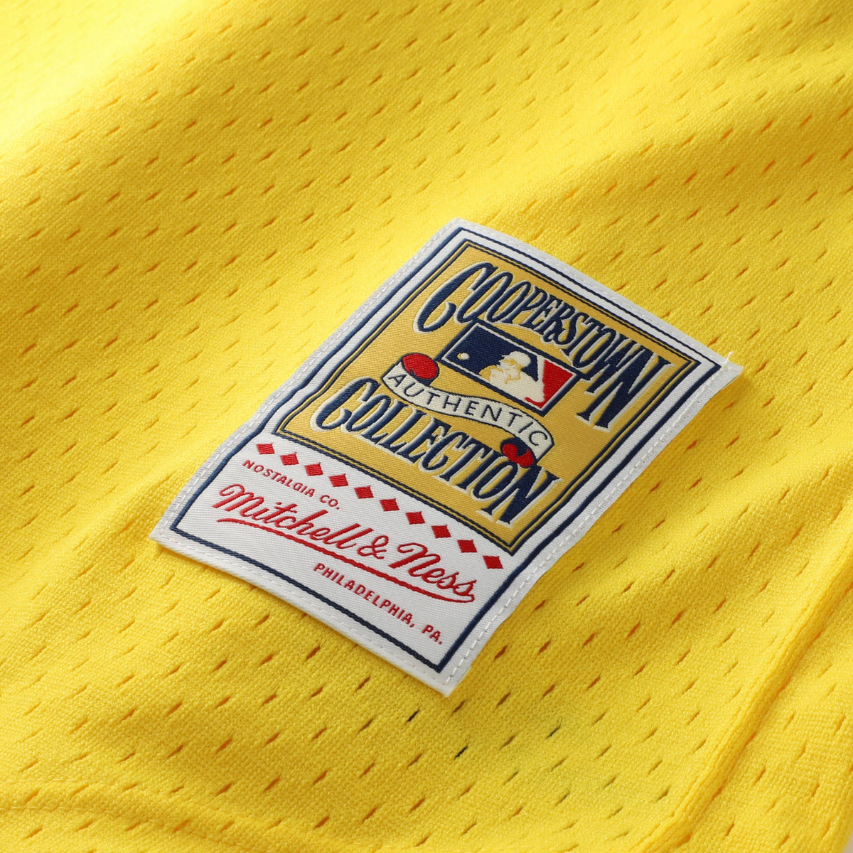 Men's Athletics Rickey Henderson Mitchell & Ness Yellow Authentic Batting Practice Jersey