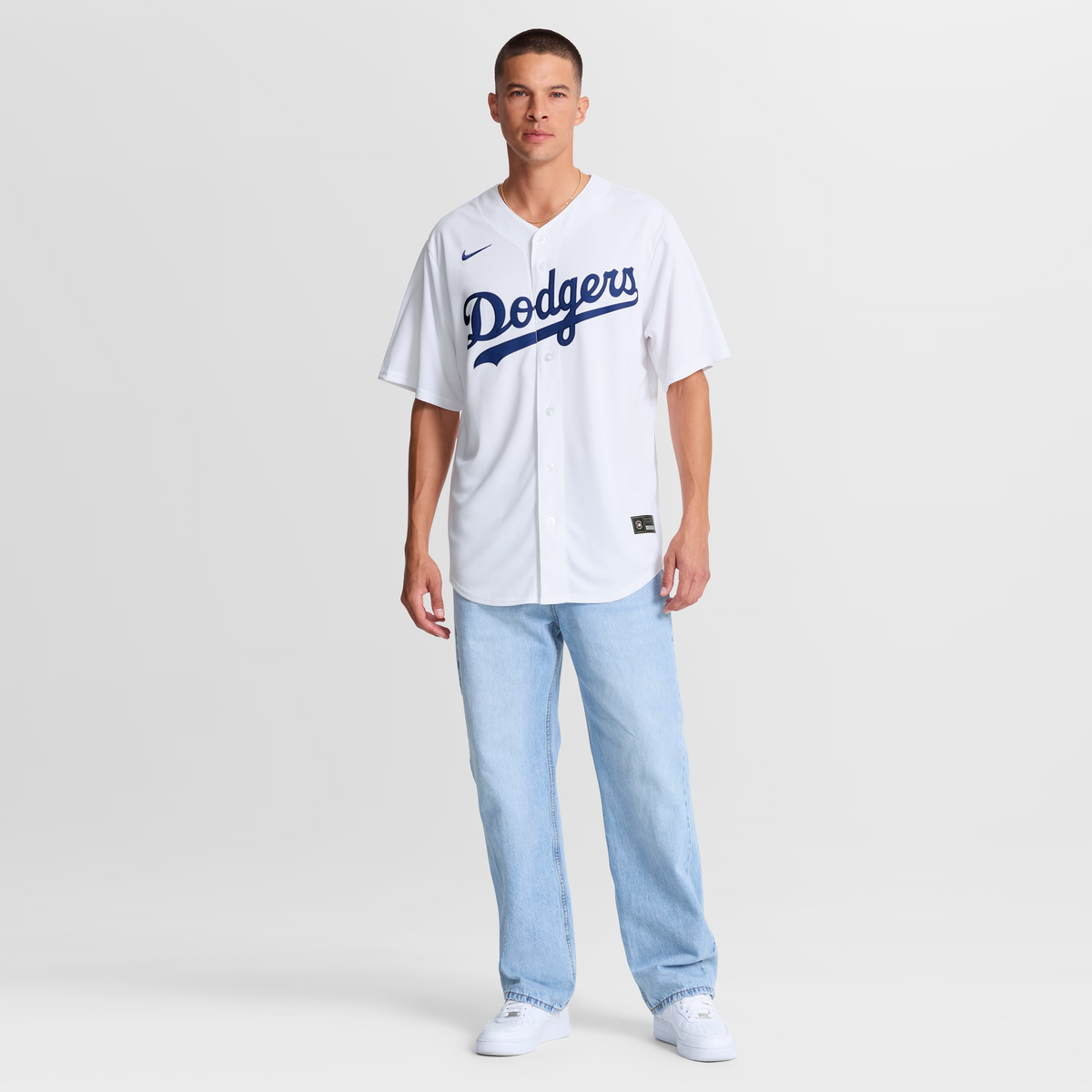 Men's Los Angeles Dodgers Enrique Hernández Nike White Home Replica Jersey