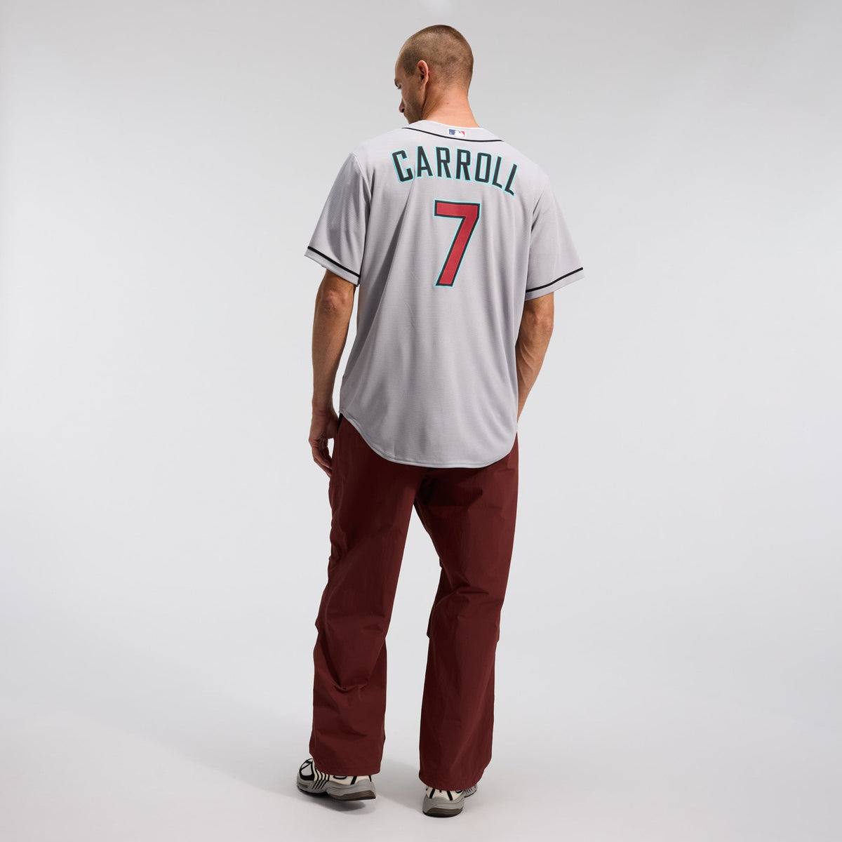 Men's Arizona Diamondbacks Corbin Carroll Nike Crimson Alternate 2 Replica Jersey