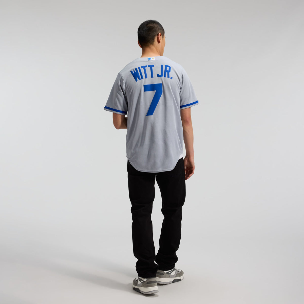 Men's Kansas City Royals Bobby Witt Jr. Nike Gray Road Replica Jersey