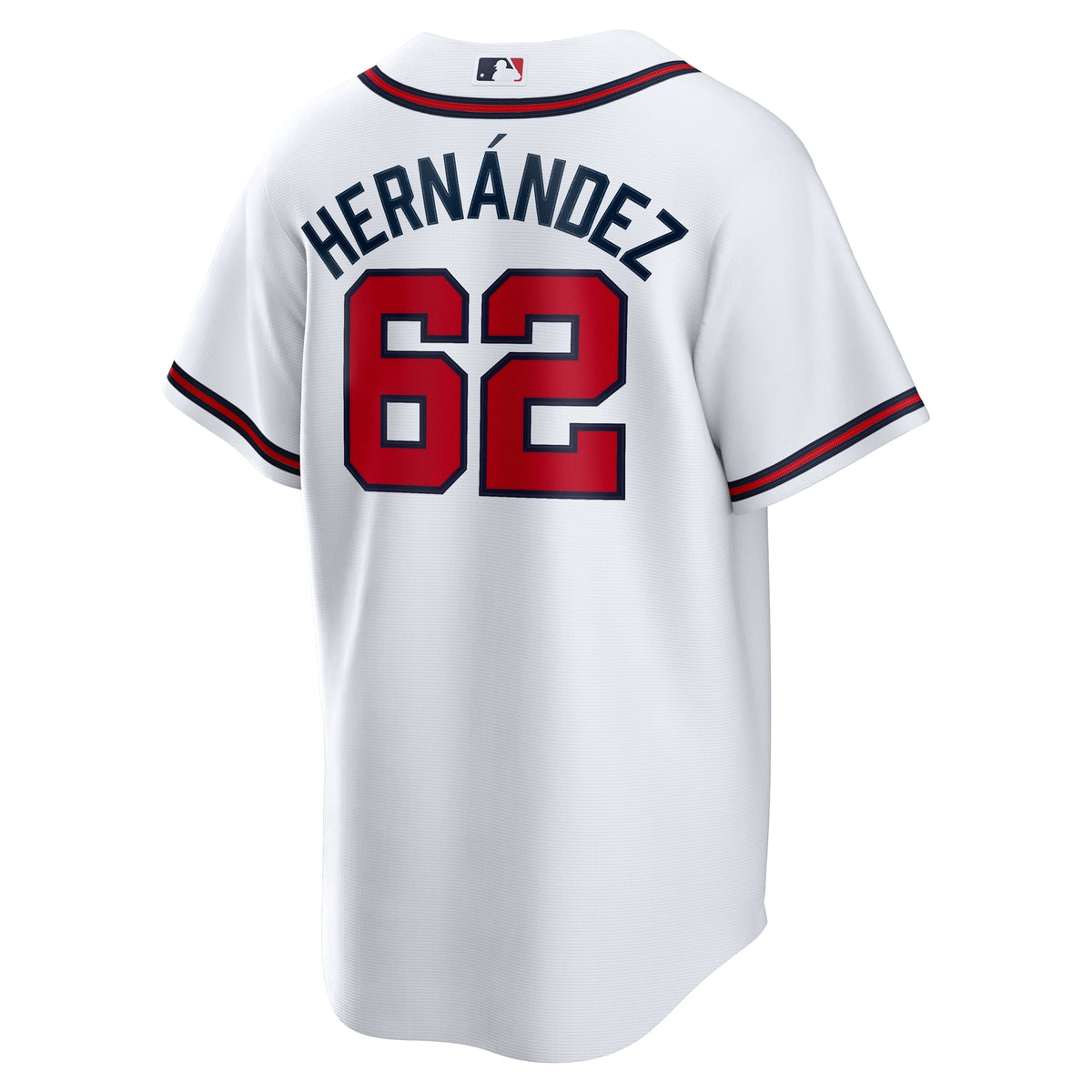 Men's Atlanta Braves Daysbel Hernandez Nike White Home Replica Jersey