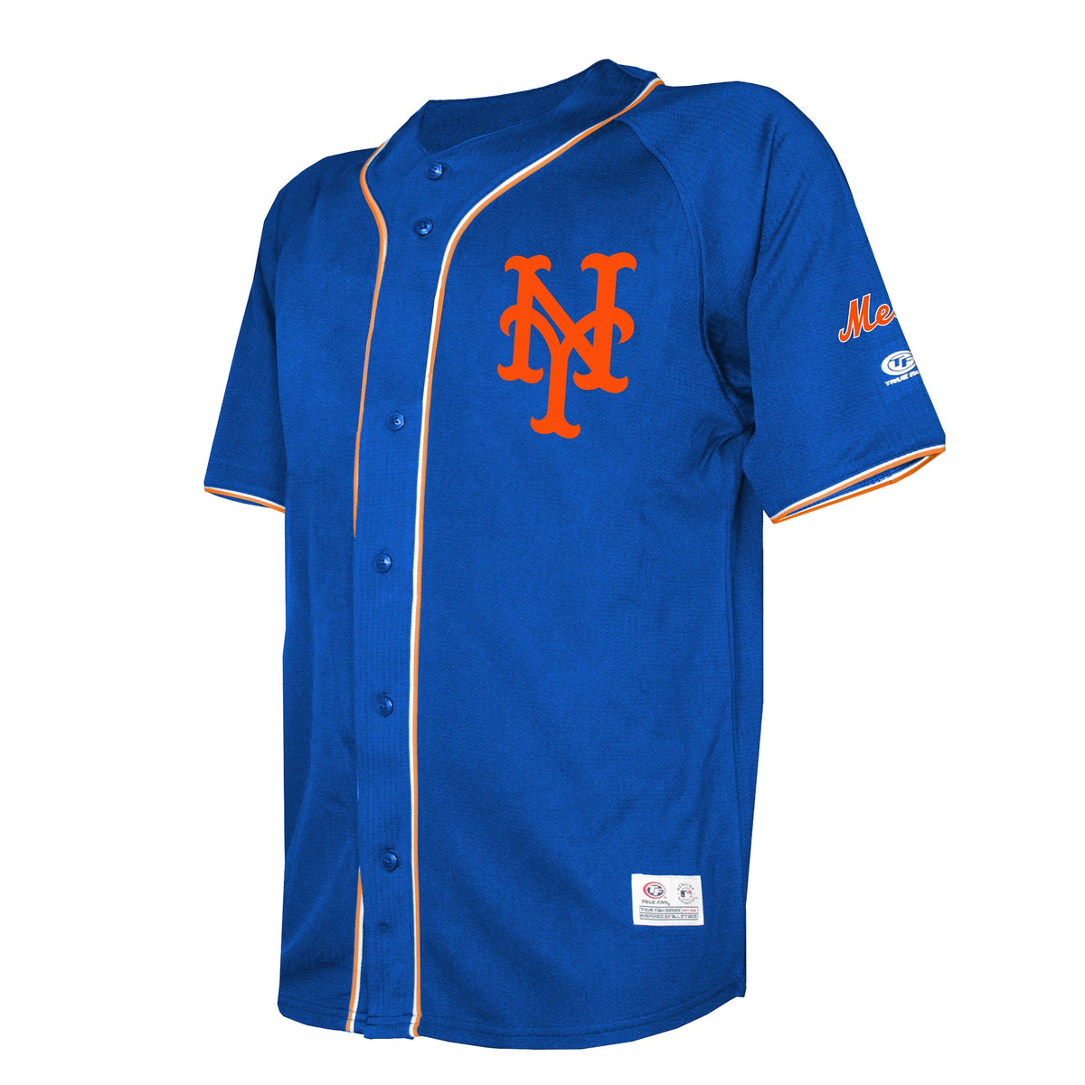 Men's New York Mets  Stitches Royal Team Color Full-Button Fashion Jersey