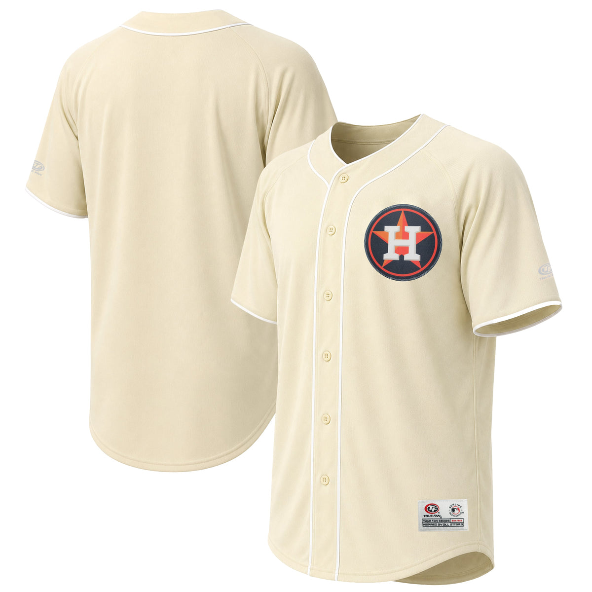 Men's Houston Astros Stitches Cream Fashion Jersey