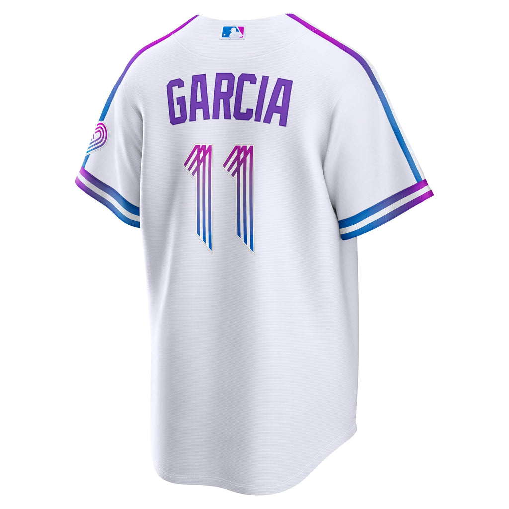 Men's Kansas City Royals Maikel Garcia Nike White 2026 City Connect Stadium Jersey