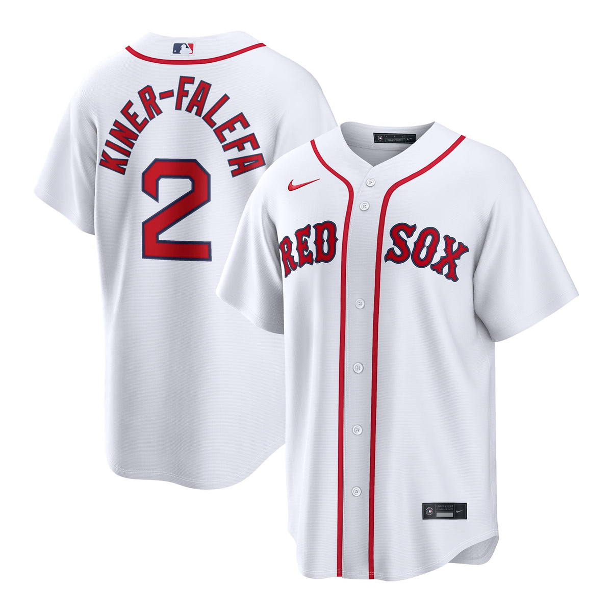 Men's Boston Red Sox Isiah Kiner-Falefa Nike White Home Replica Jersey