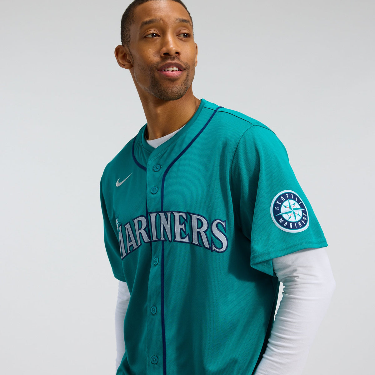 Men's Seattle Mariners Cal Raleigh Nike Teal Alternate Limited Jersey