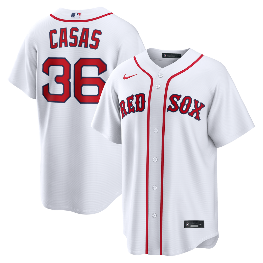 Men's Boston Red Sox Triston Casas Nike White Home Replica Jersey