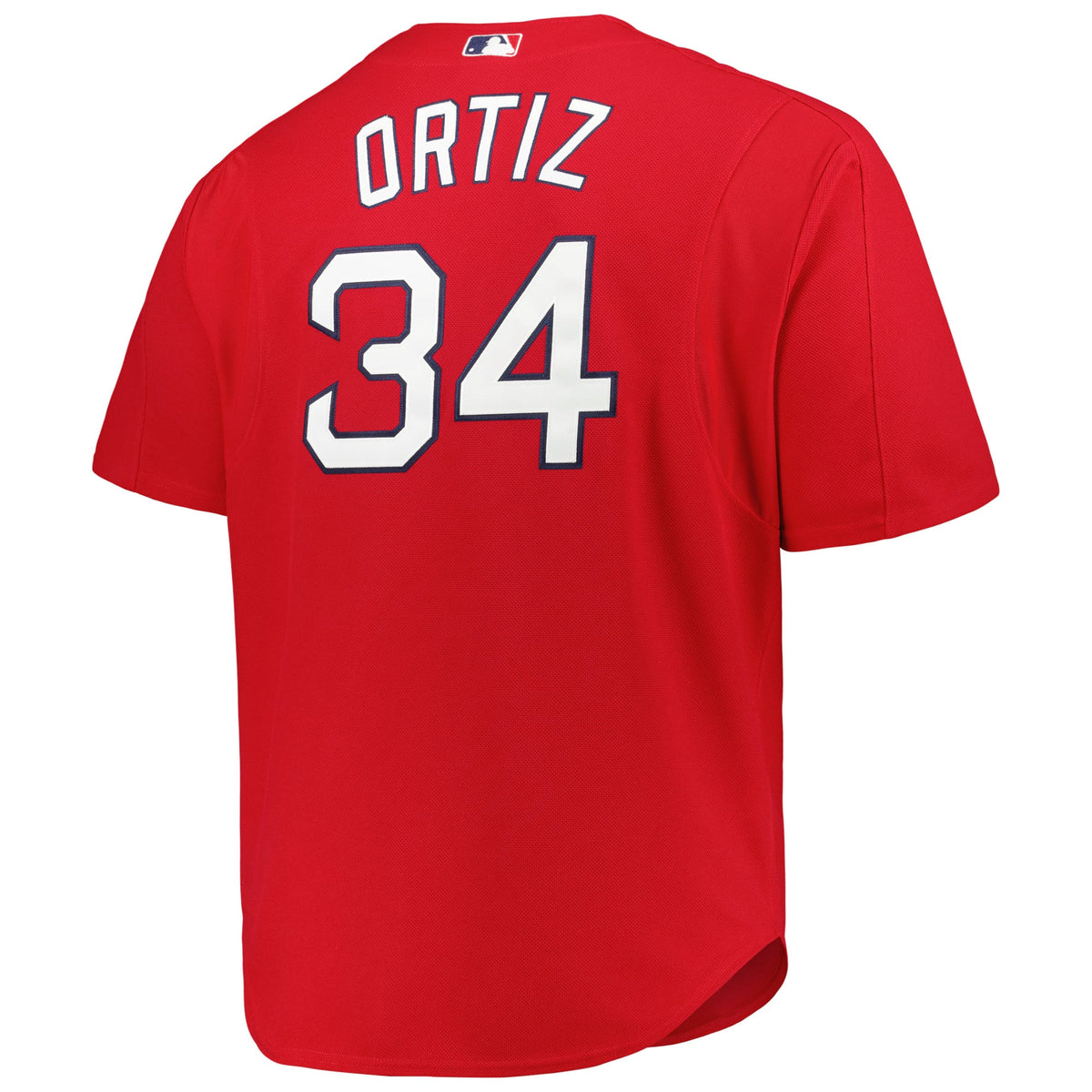 Men's Boston Red Sox David Ortiz Mitchell & Ness Red Big & Tall Cooperstown Mesh Batting Practice Jersey